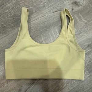 Women's Yellow Crop Top